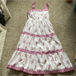 NWOT J. Crew Factory border floral midi dress